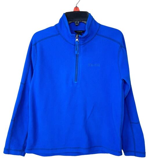MARMOT Youth Kids Fleece Pullover Blue  1/4 Zip Unisex Long Sleeve Size L - Picture 1 of 9